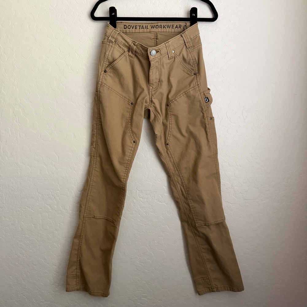 Dovetail Workwear Women's Anna Uniform Taskpant Khaki 2X32